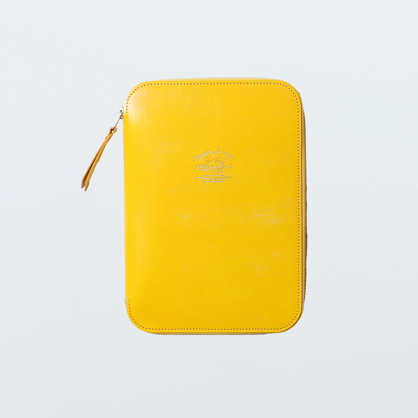The Superior Labor Bridle Leather A5 Zip Organizer - Yellow
