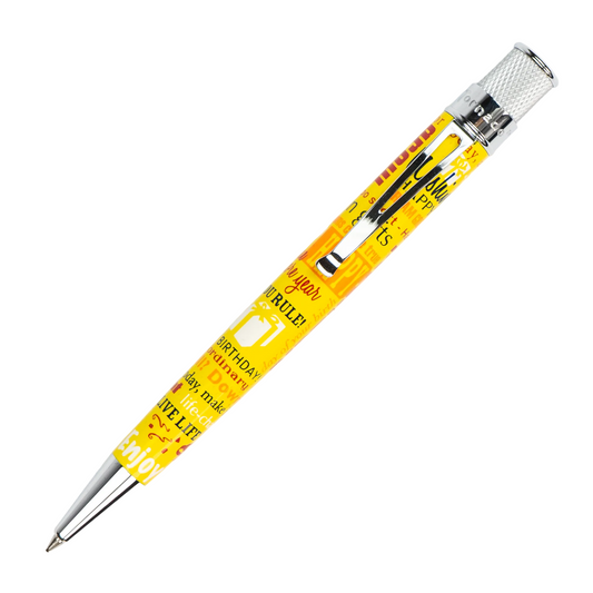 Retro 51 Collection Tornado Rollerball - Happy Birthday: Yellow