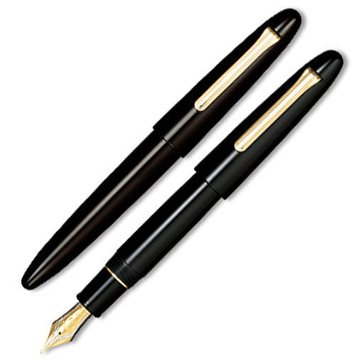 Sailor 1911 King of Pens Fountain Pen - Black Ebonite with Gold Trim (Bespoke)