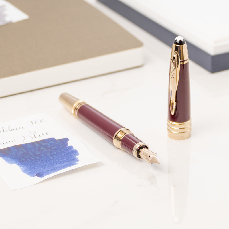 Montblanc Hommage to John F. Kennedy Fountain Pen (Great Characters Special Edition - Burgundy)