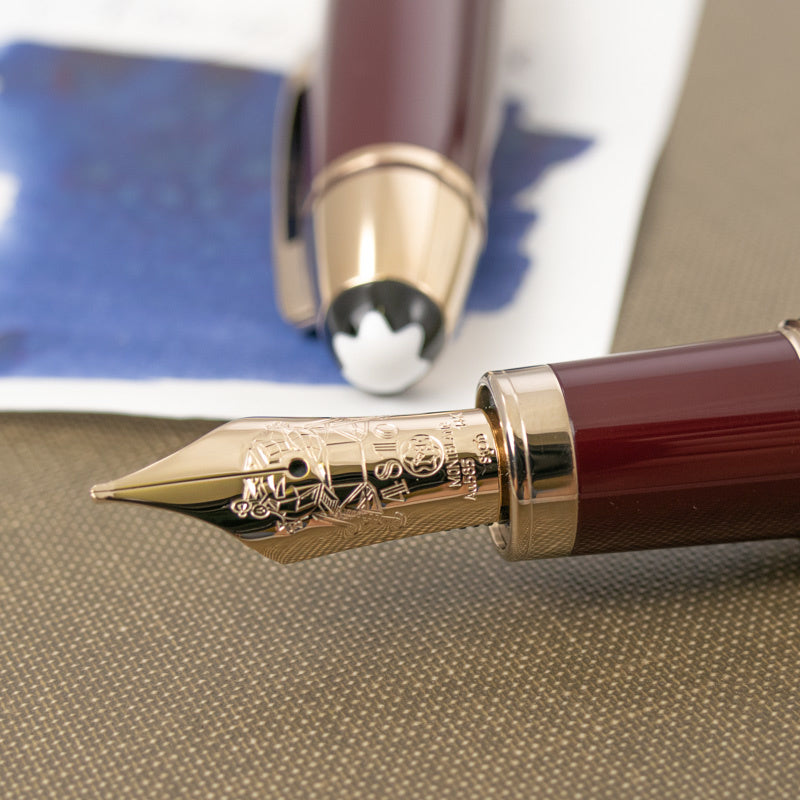 Montblanc Hommage to John F. Kennedy Fountain Pen (Great Characters Special Edition - Burgundy)