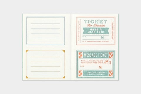 TRAVELER'S Notebook Passport Message Cards