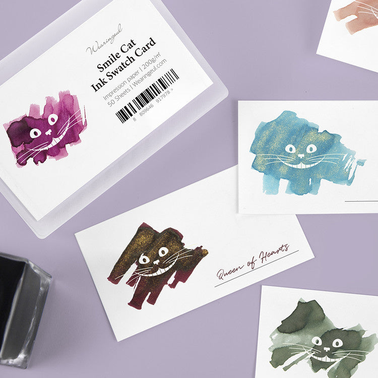 Wearingeul Ink Swatch Card - Smile Cat