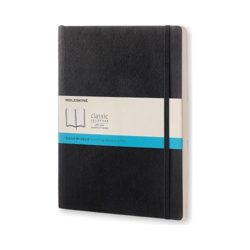 Moleskine Classic Colored Softcover X-Large Squared Notebook - Black