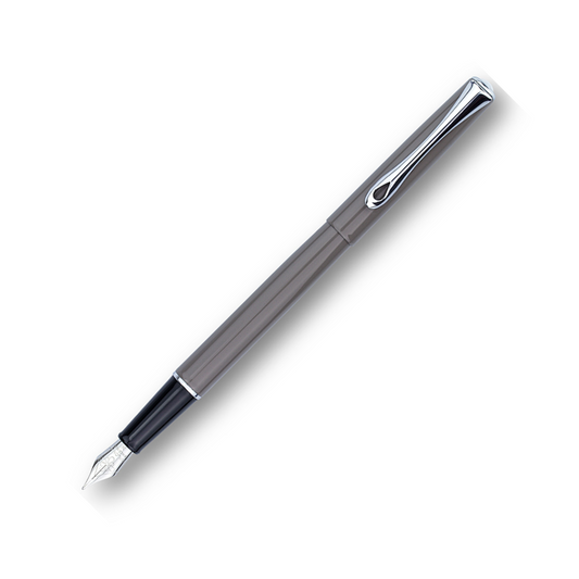 Diplomat Traveller Fountain Pen - Taupe Grey