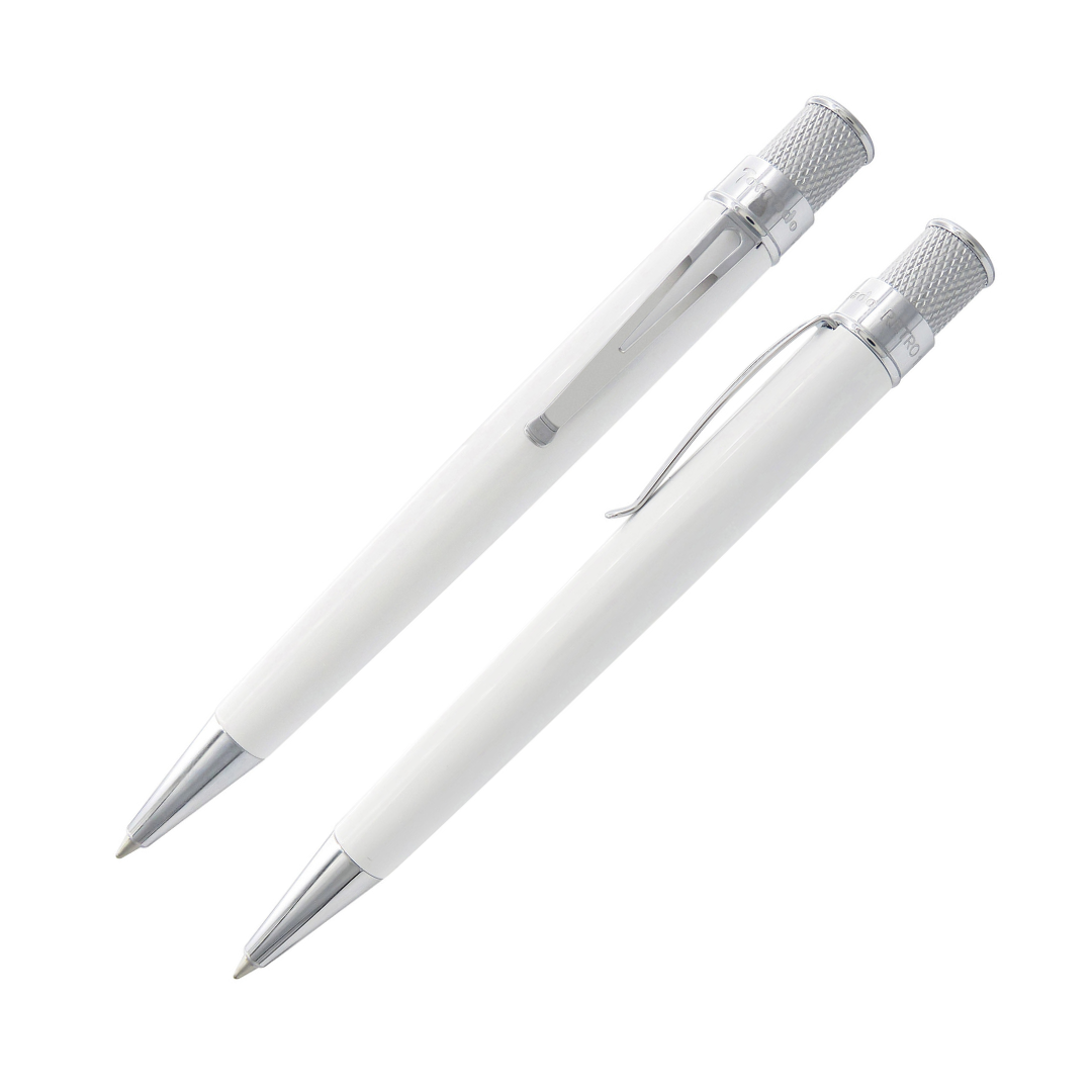 Retro 51 Tornado Classic Lacquer Rollerball - White (Glow in the Dark)