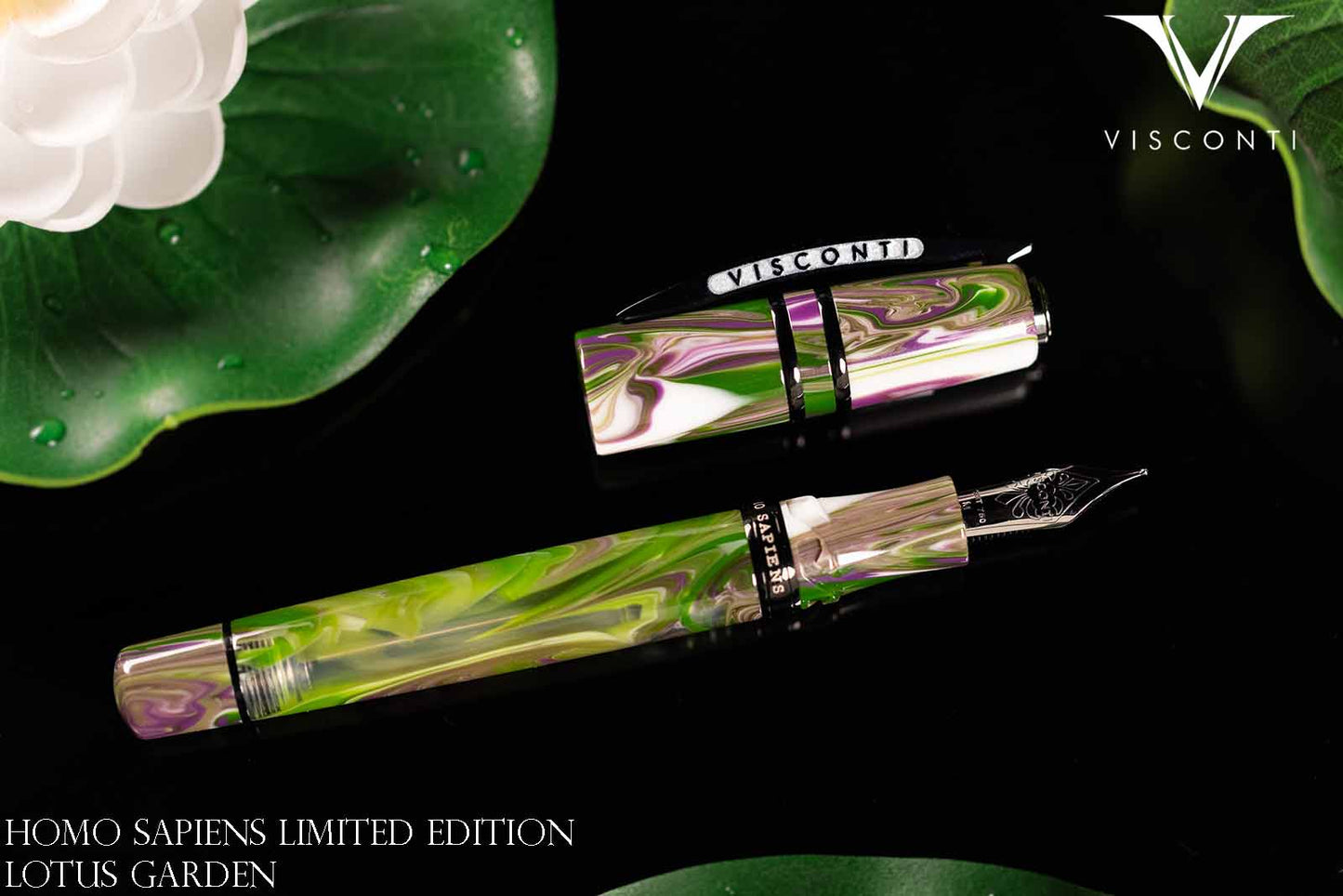 Visconti Homo Sapiens Fountain Pen - Lotus Garden (Limited Edition - Retired)
