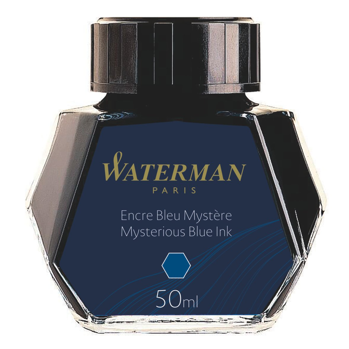 Waterman Mysterious Blue Bottled Ink (Blue/Black)(50ml)