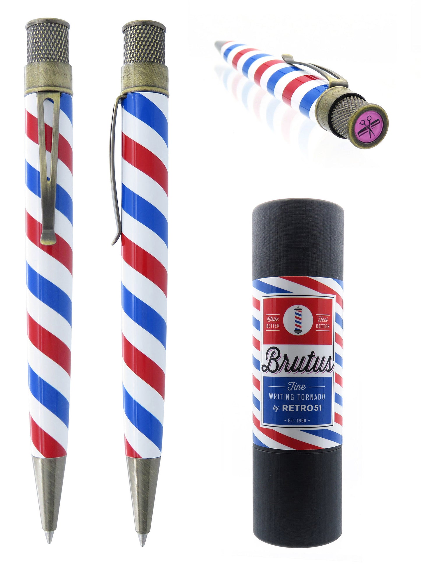 Retro 51 Collection Tornado Rollerball - Brutus (Vintage Metalsmith)