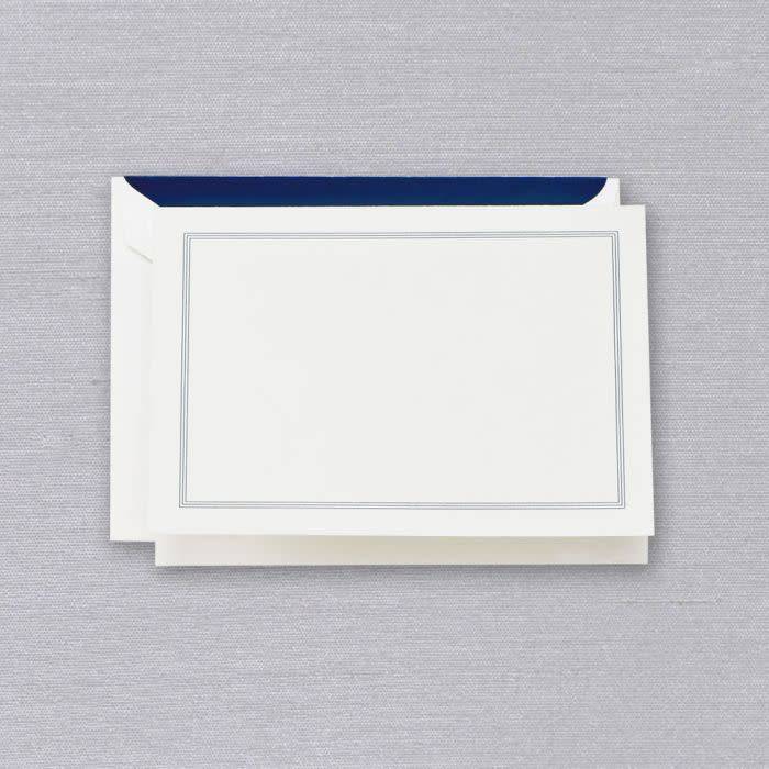 Crane Navy Triple Hairline Framed Note (10 ea)