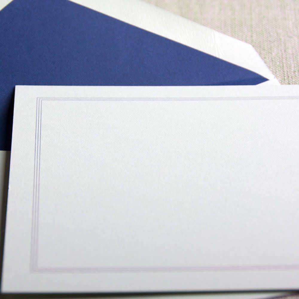 Crane Navy Triple Hairline Framed Note (10 ea)