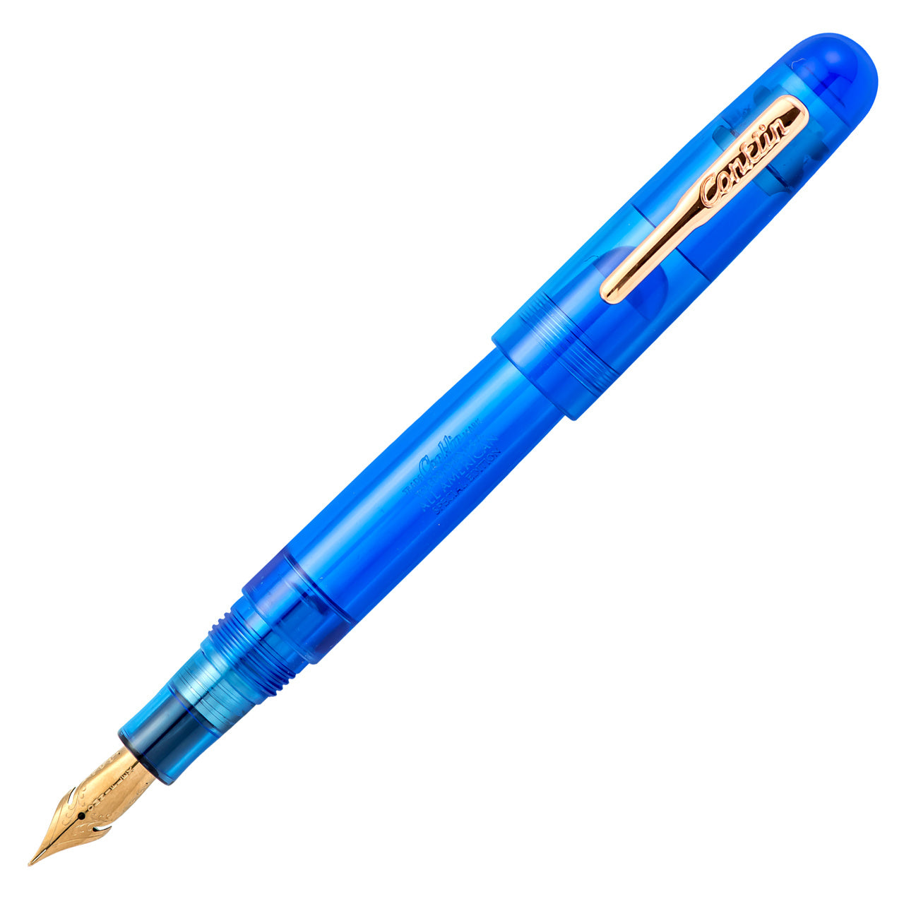 Conklin All American Fountain Pen - Demo Blue Eyedropper (Special Edition) (Discontinued)