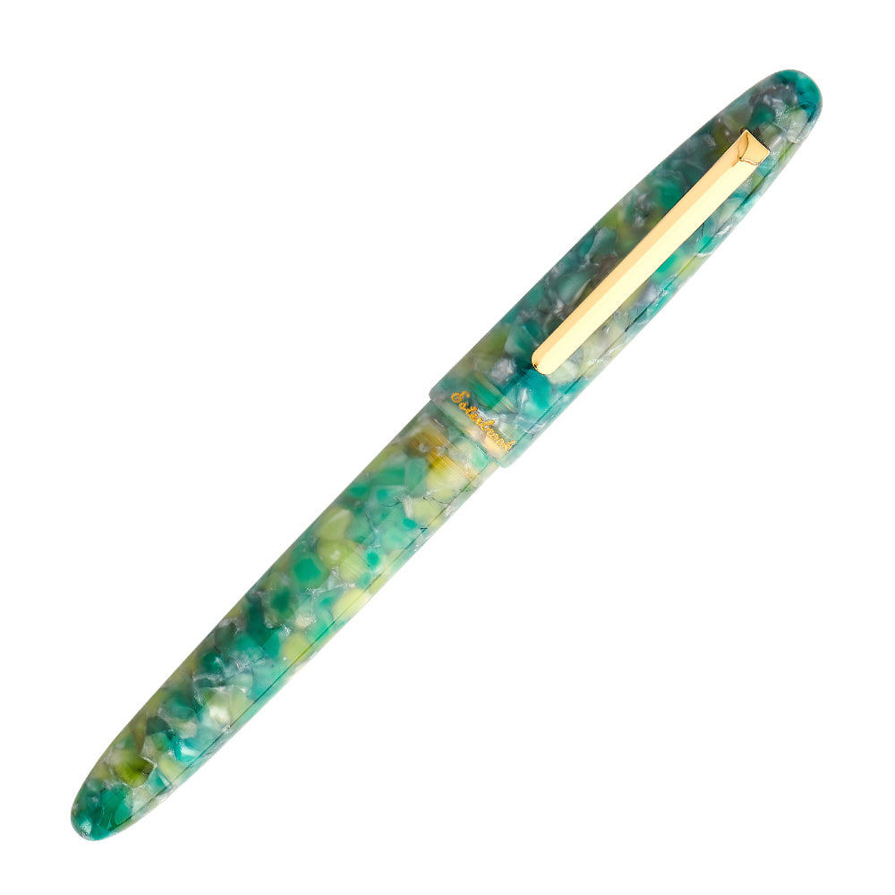 Esterbrook Estie Piston Fountain Pen - Sea Glass with Gold Trim (Button Fill)