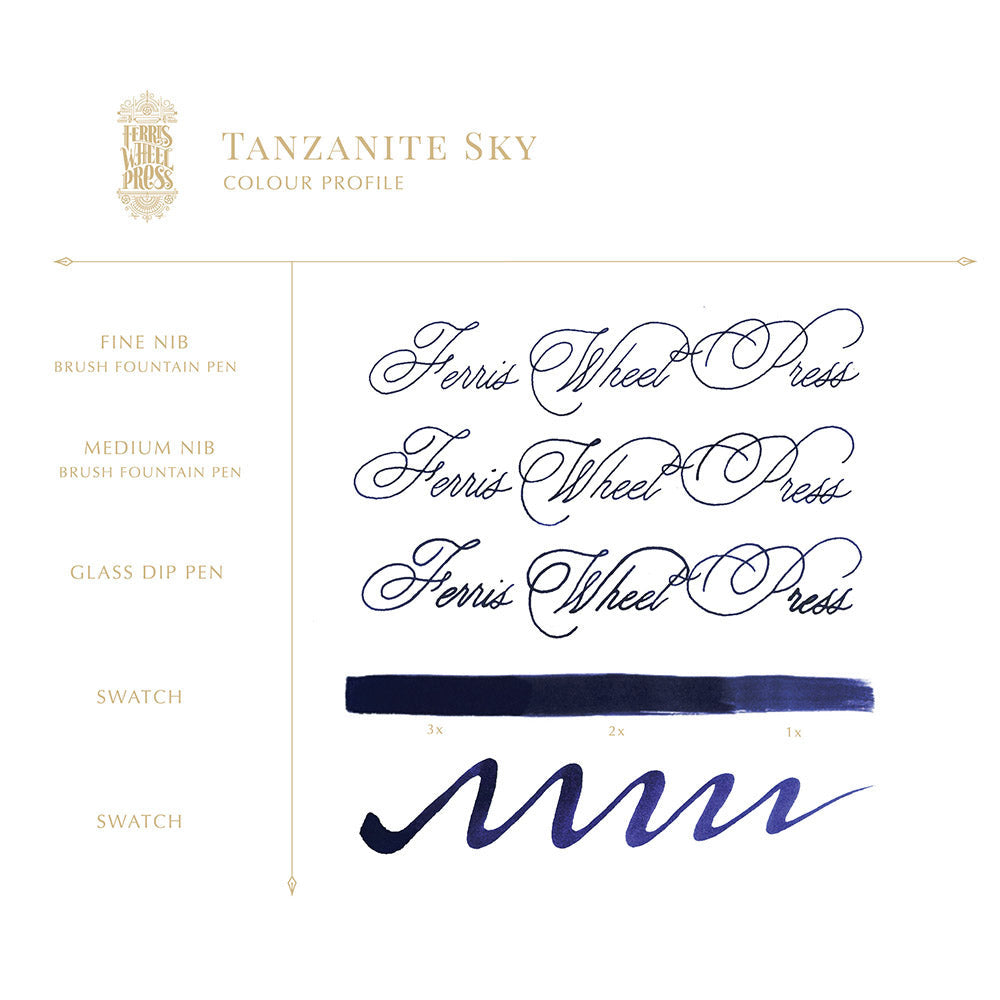 Ferris Wheel Press Tanzanite Sky (38ml) Bottled Ink