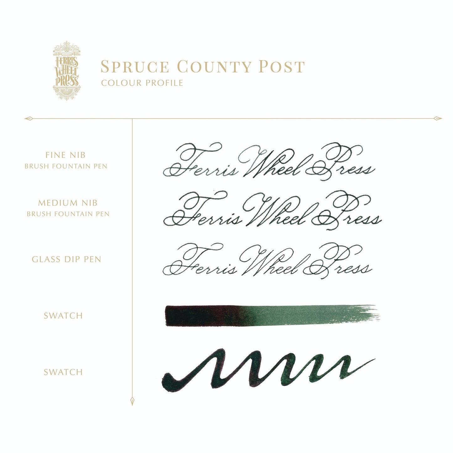 Ferris Wheel Press Spruce County Post (38ml) Bottled Ink
