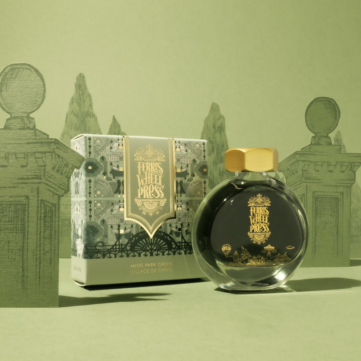 Ferris Wheel Press Moss Park Green (38ml) Bottled Ink