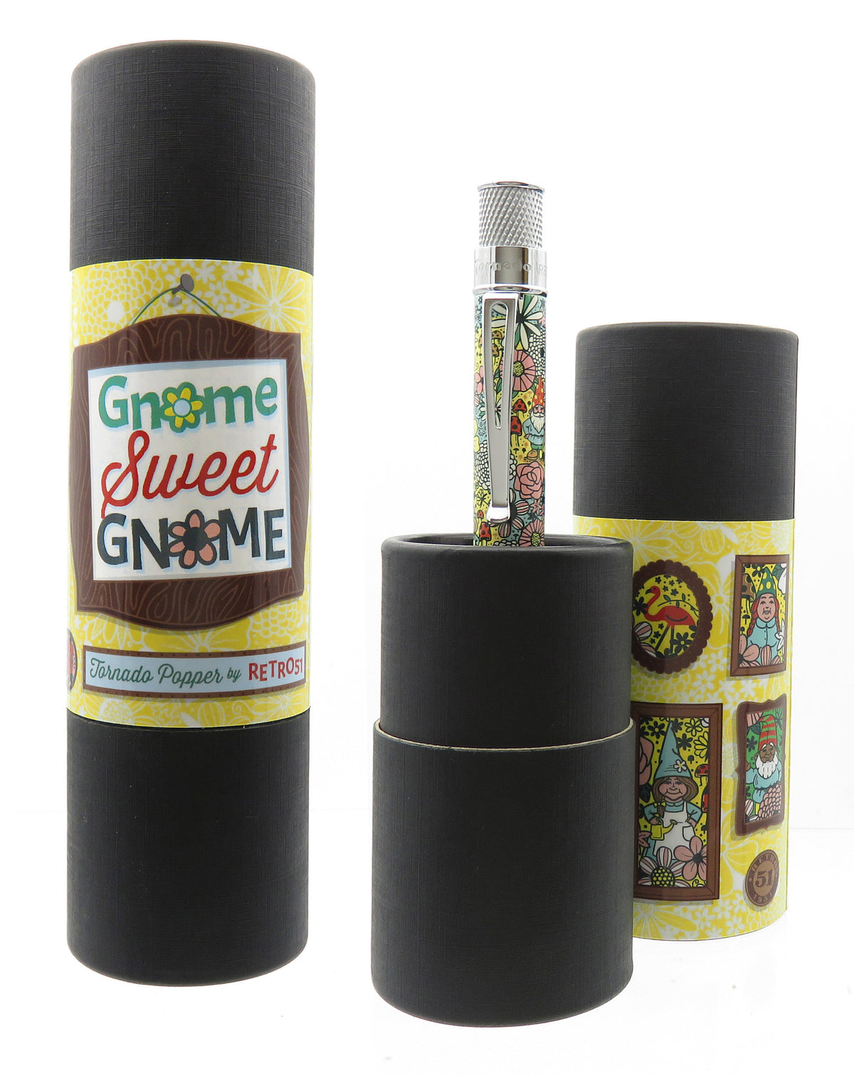 Retro 1951 Collection Tornado Popper Rollerball - Gnome Sweet Gnome - Open Tube