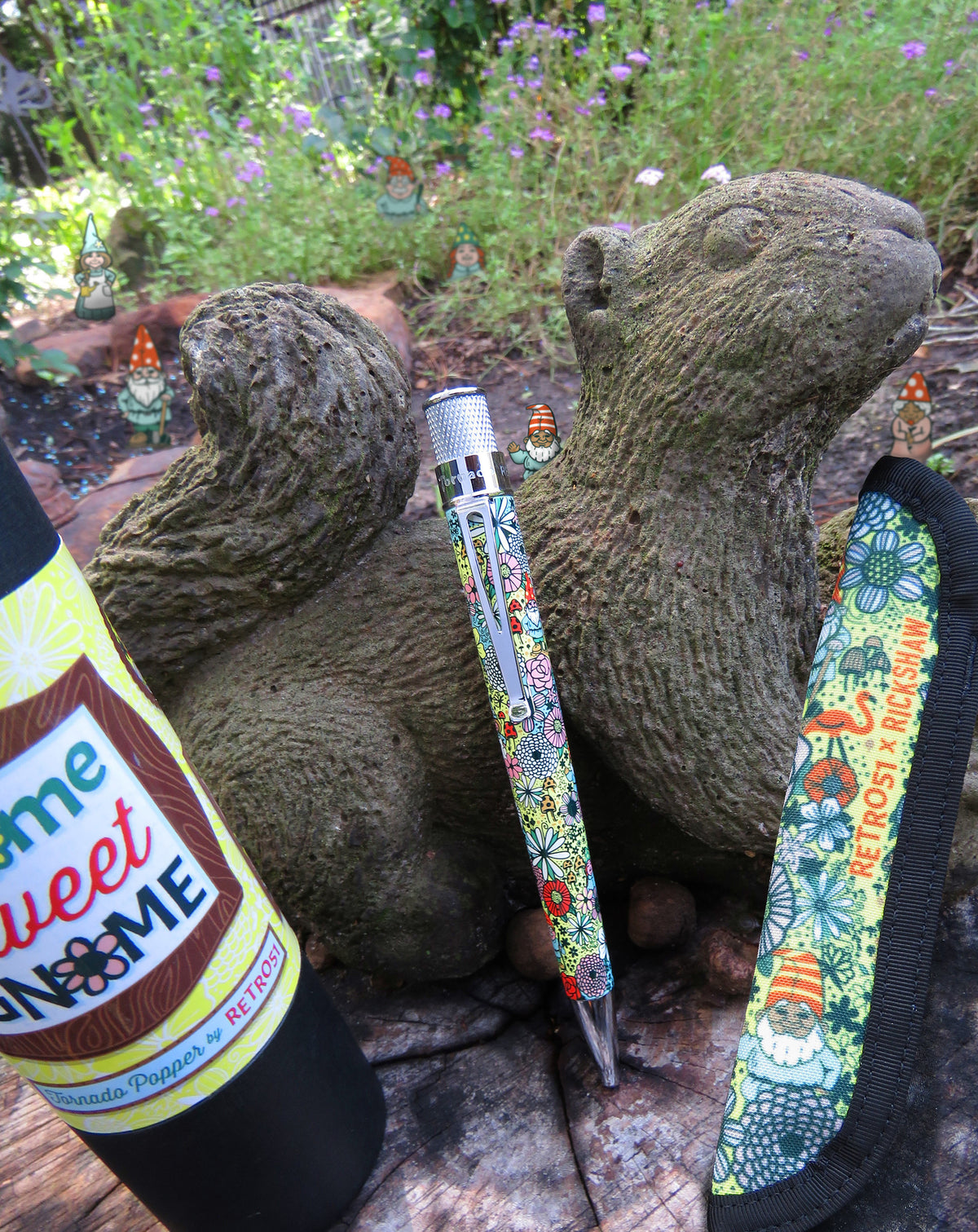 Retro 1951 Collection Tornado Popper Rollerball - Gnome Sweet Gnome - Open Tube