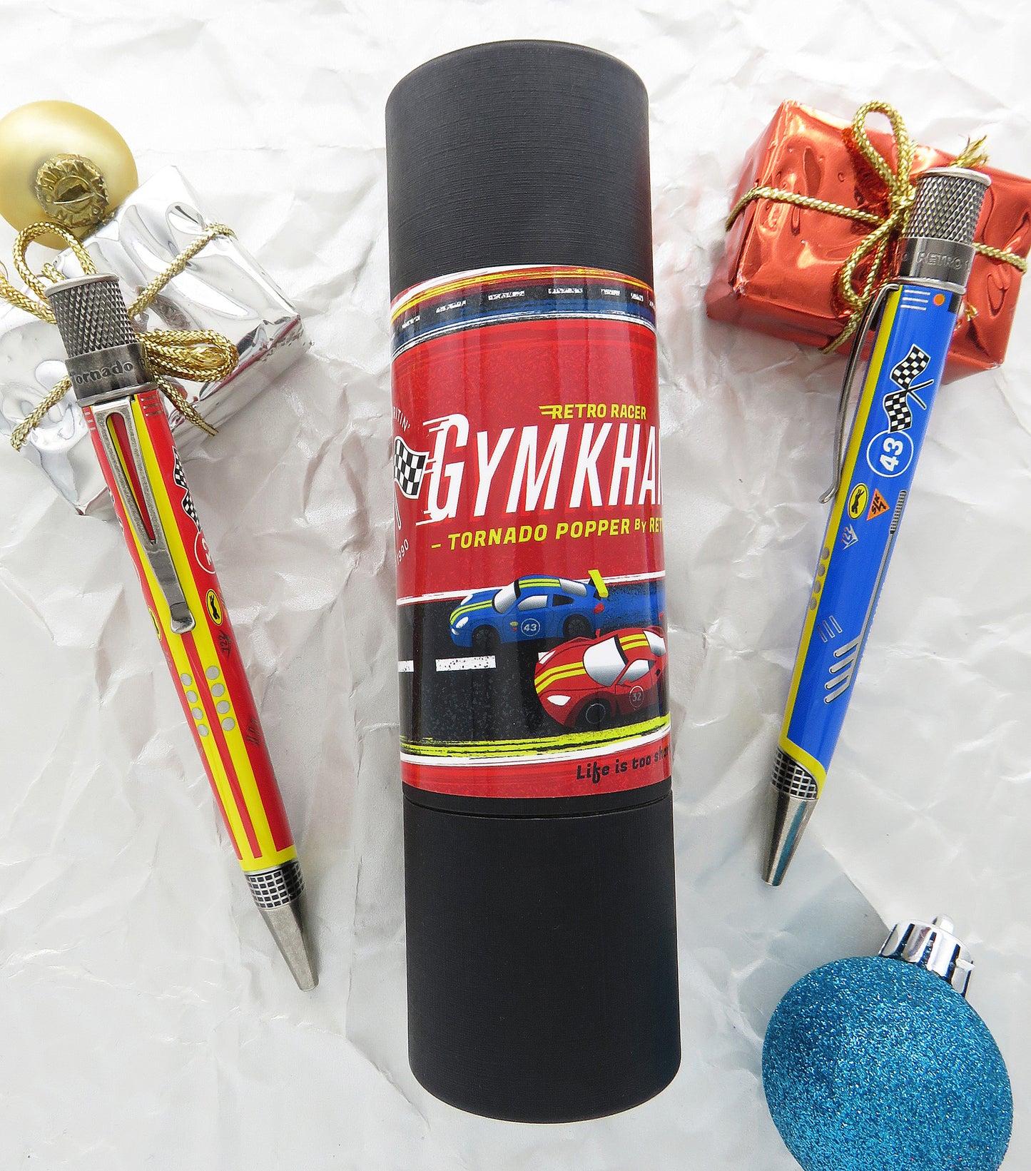 Retro 51 Tornado Collection Gymkhana Bumper Blue Rollerball Popper