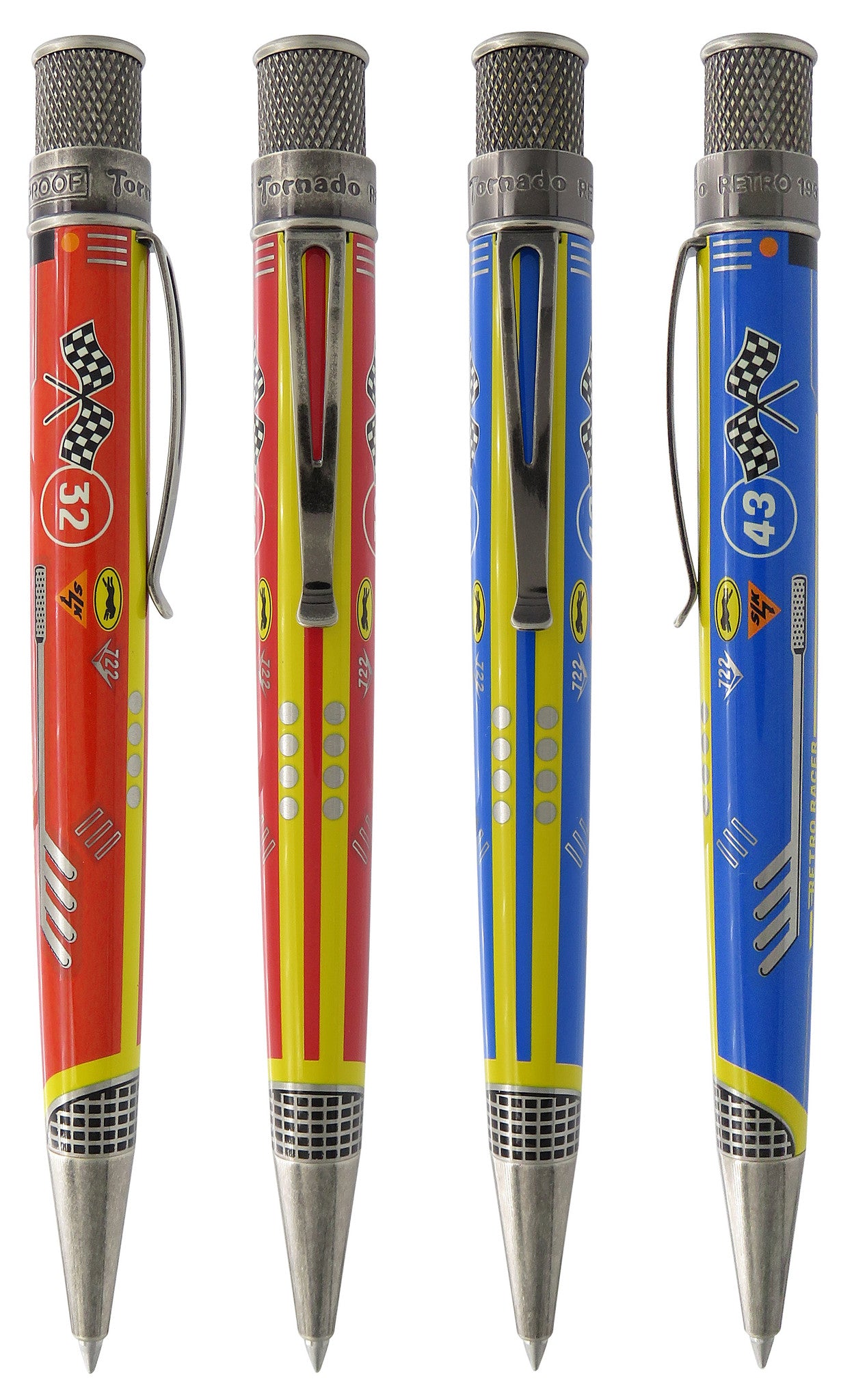 Retro 51 Tornado Collection Gymkhana Bumper Blue Rollerball Popper
