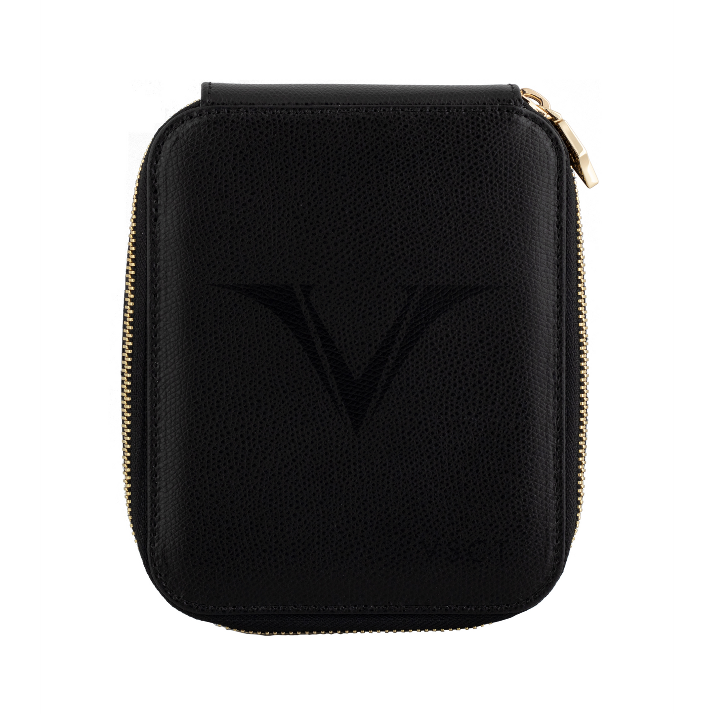 Visconti 6 Pen Case  - Black Leather VSCT Collection