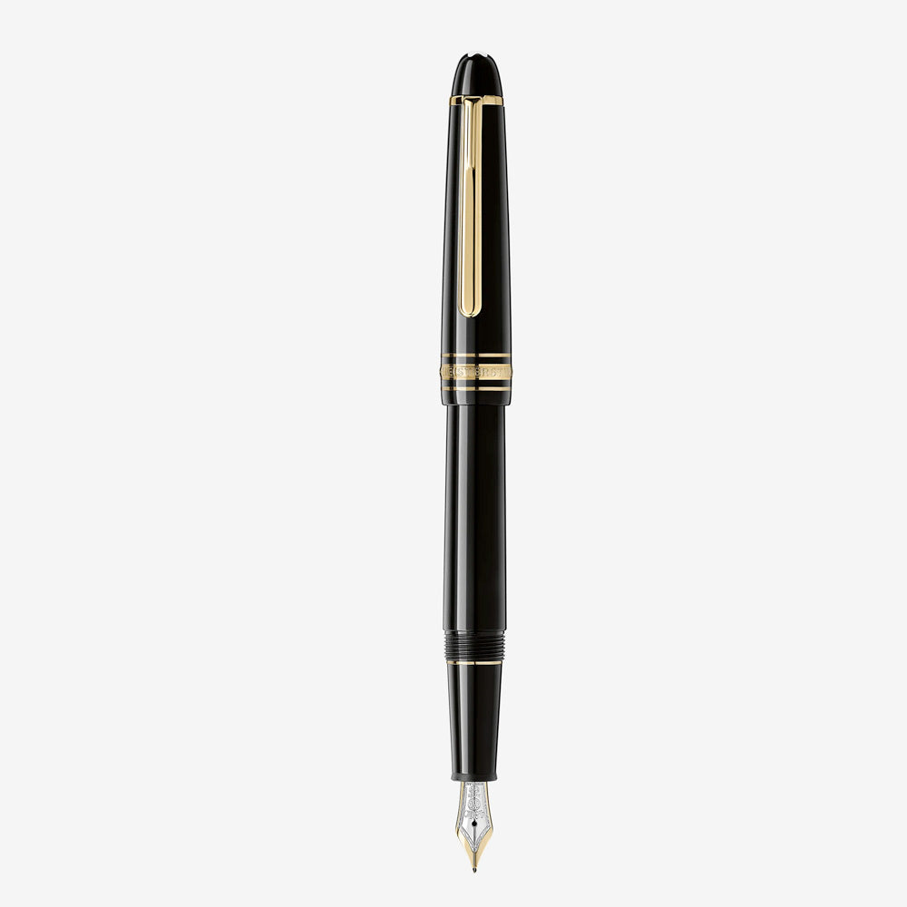 Montblanc Fountain Pen - Black with Gold Trim (Meisterstück Classique)