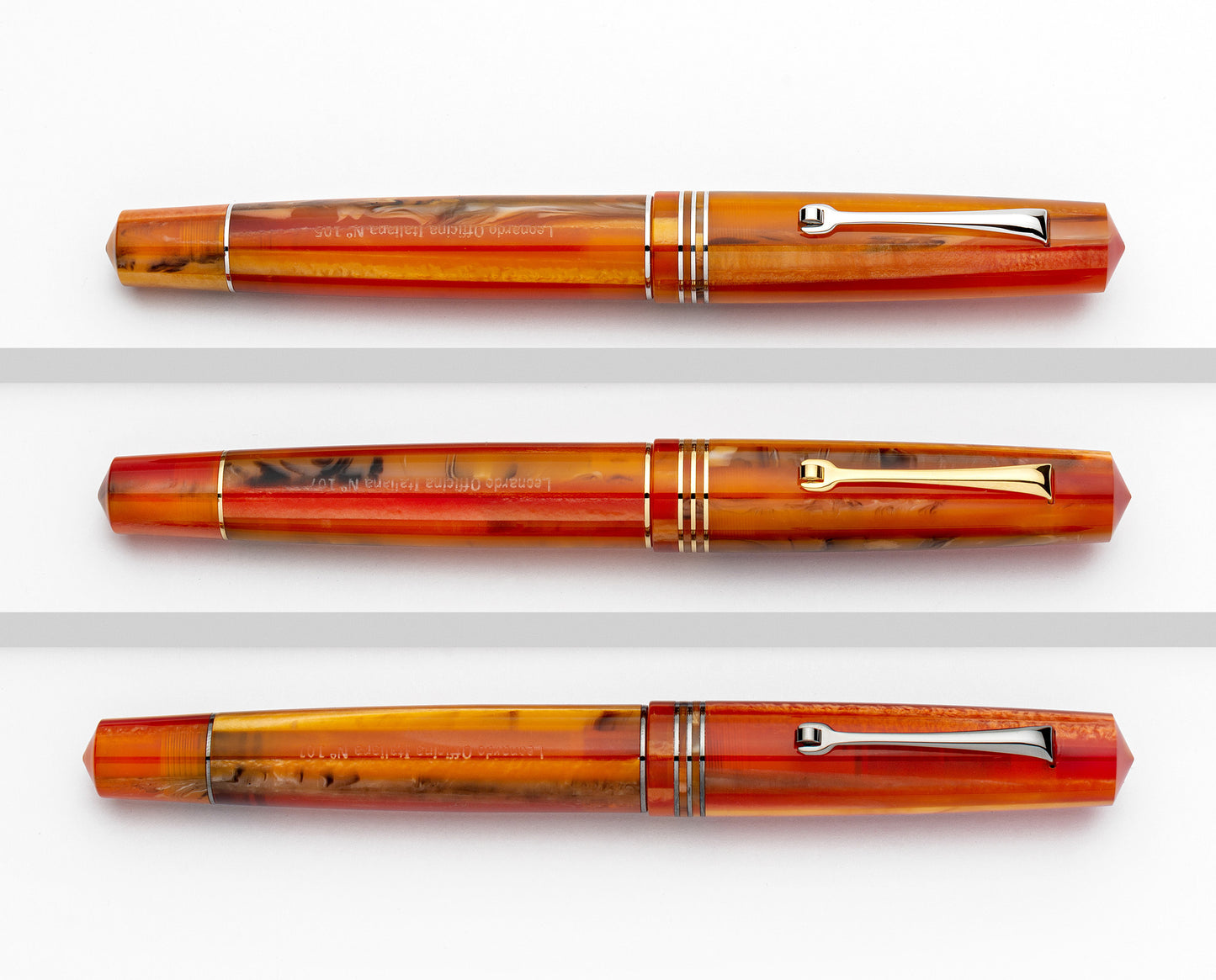 Leonardo Momento Zero Fountain Pen - Mango with Silver Trim