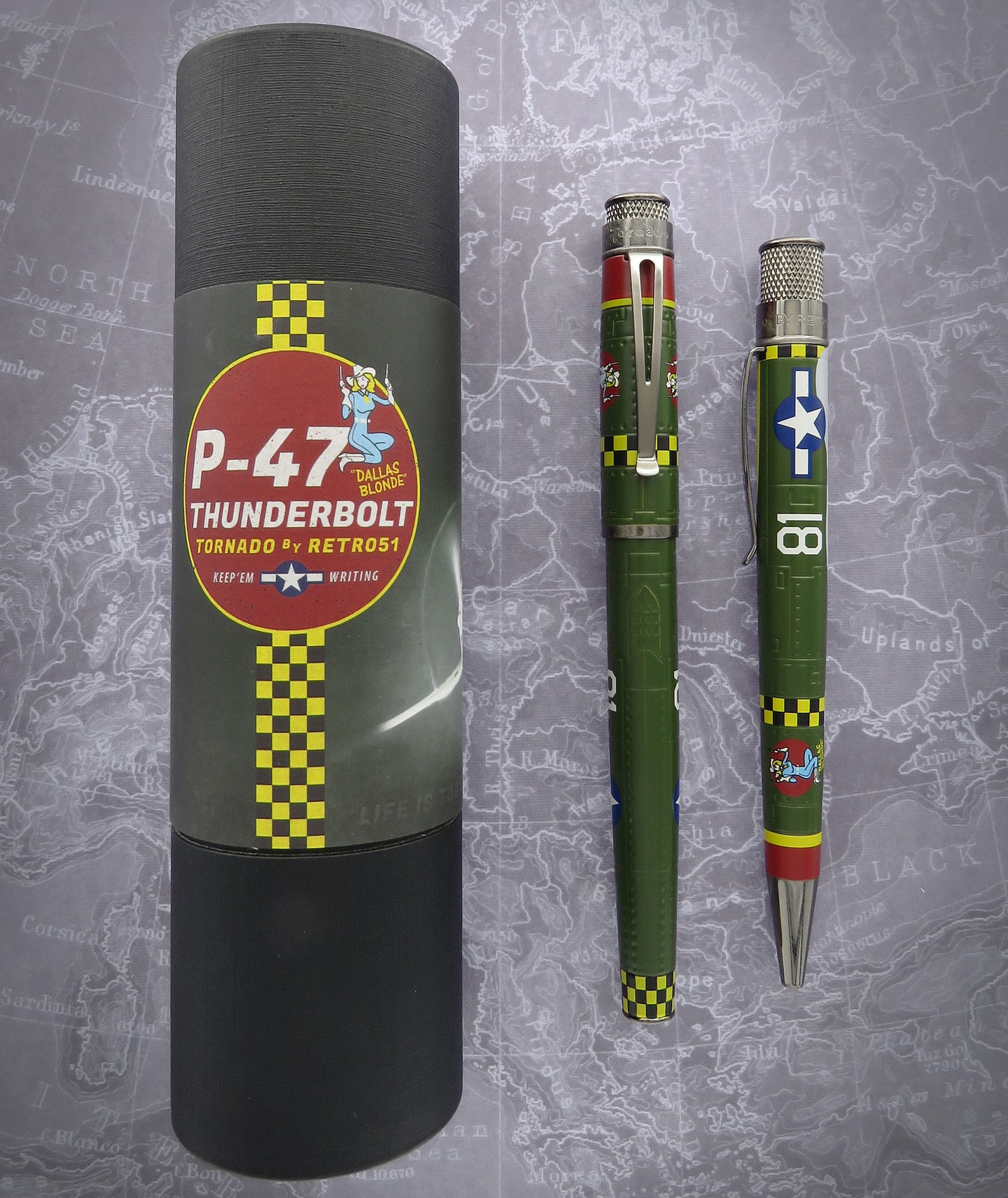 Retro 51 Tornado Rollerball - P-47 Thunderbolt (Vintage Metalsmith) (Open Tube)