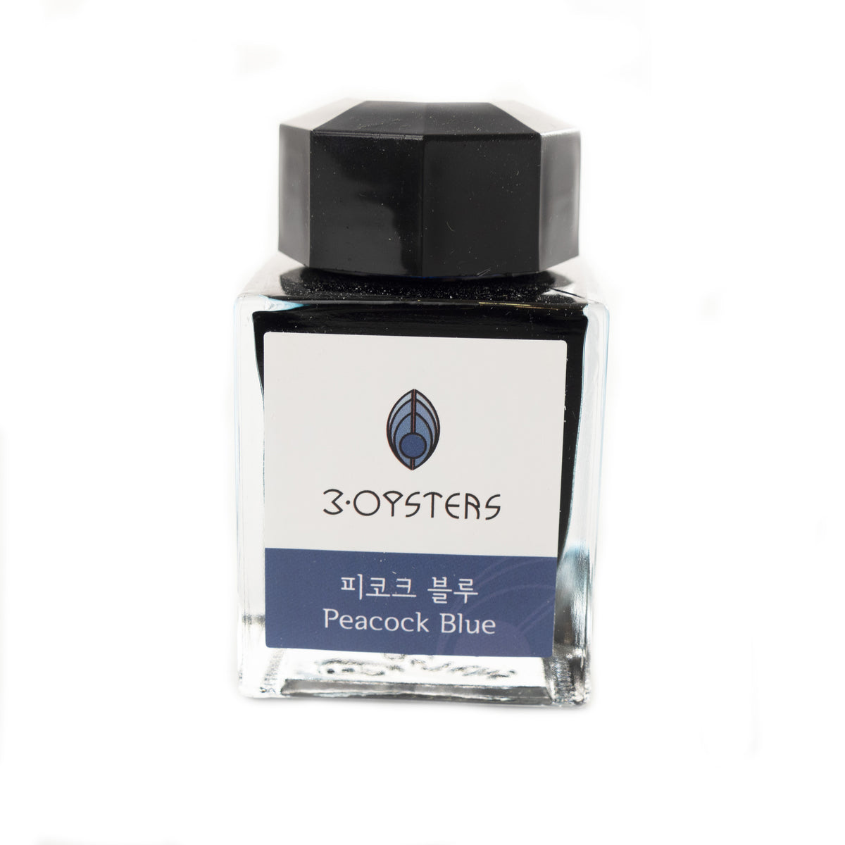 3 Oysters Peacock Blue (38ml) Bottled Ink (Delicious)