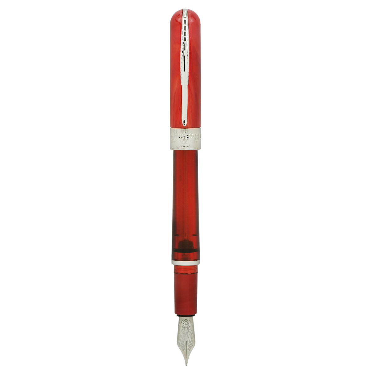 Pineider Avatar Twin Tank Touchdown Fountain Pen - Devil Red