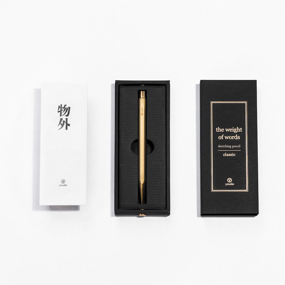 ystudio Classic Brass Sketching Pencil