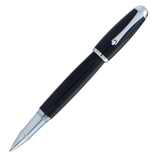 Monteverde Super Mega Carbon Fiber Rollerball - With Chrome Trim (Discontinued)