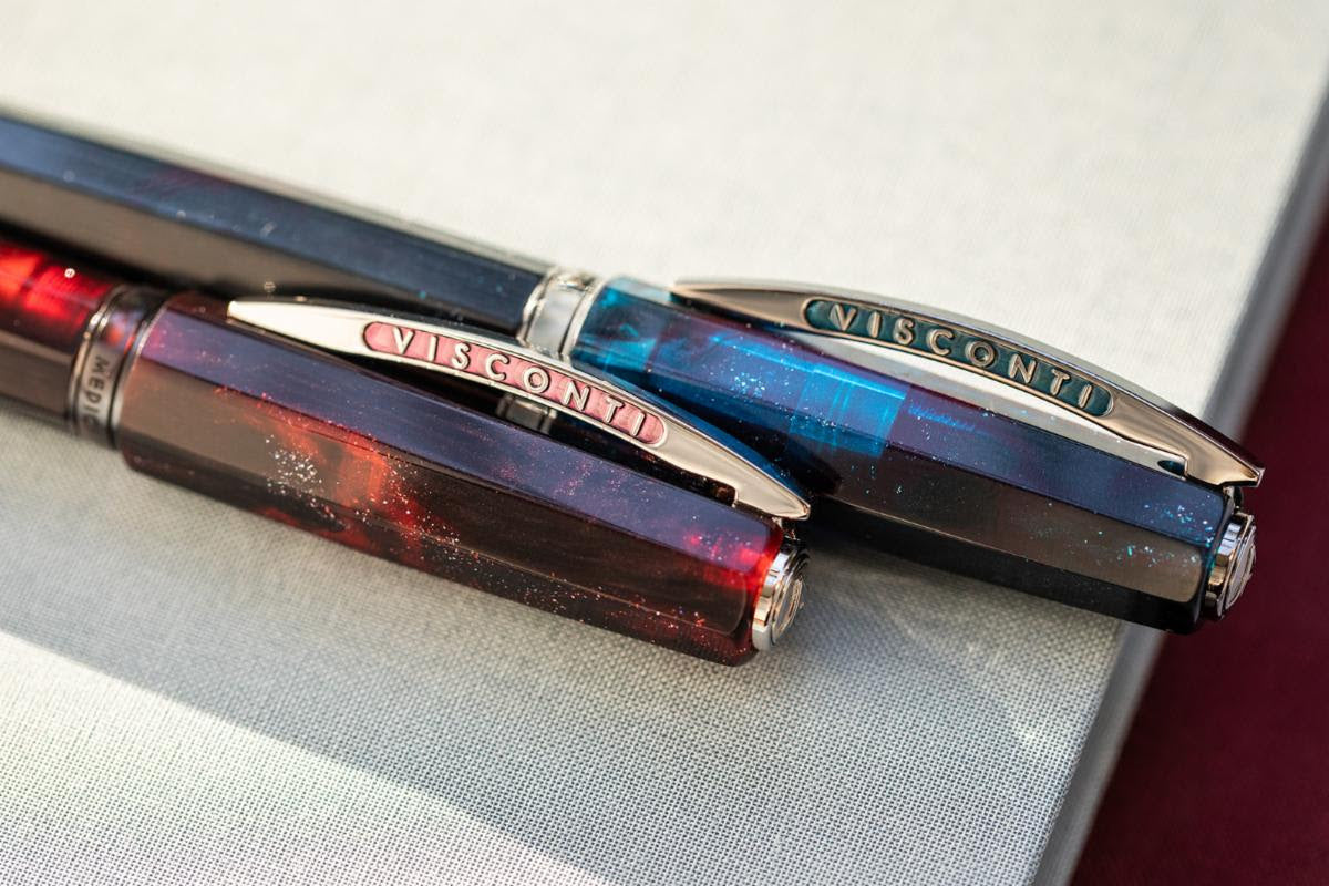 Visconti Medici Astral Fountain Pen - Stellar Red with Palladium Trim (Limited Edition - Retired)