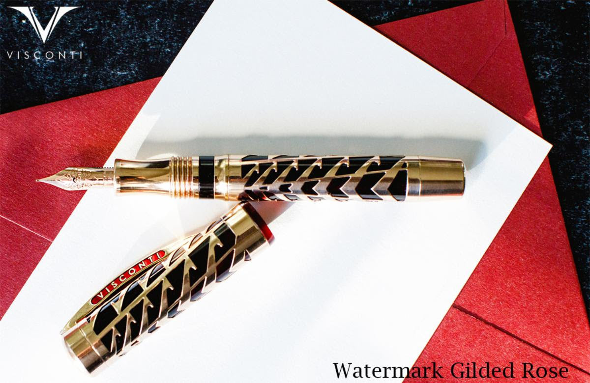 Visconti Watermark Fountain Pen - Gilded Rose (Limited Edition - Retired)