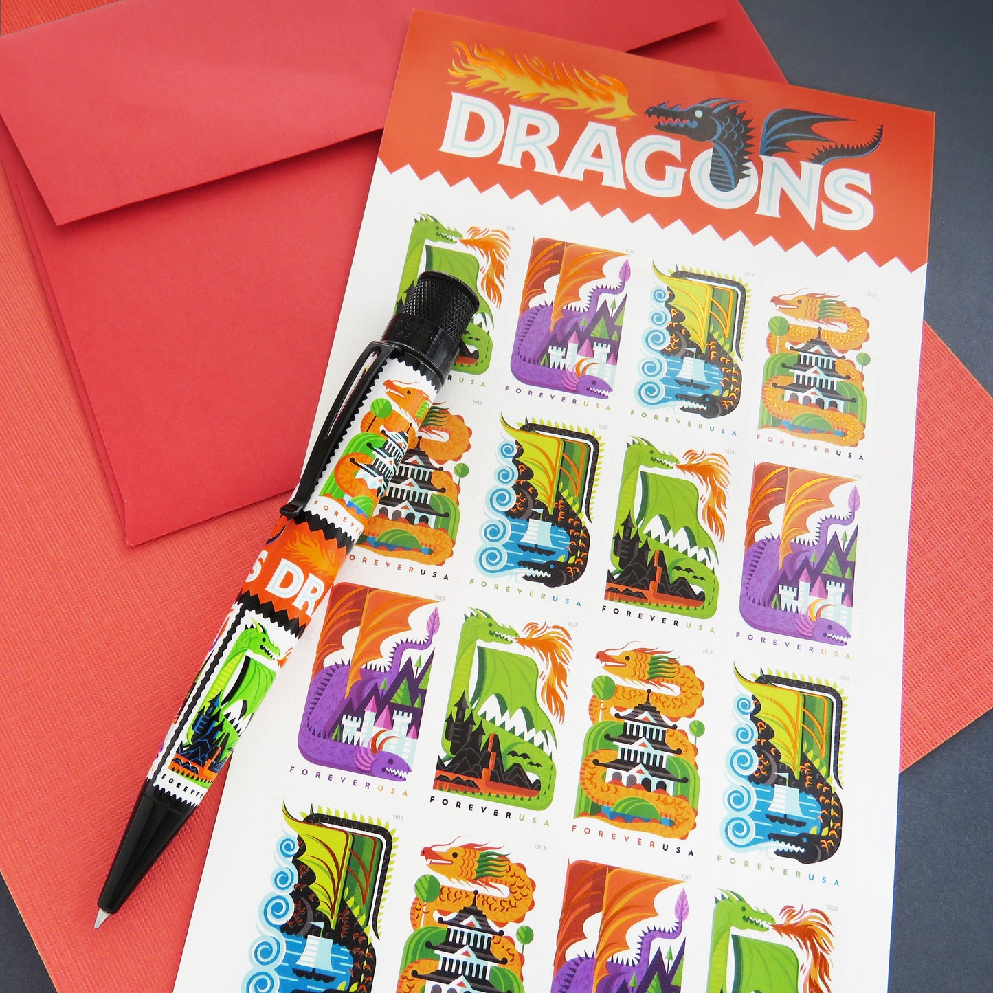Retro 51 Collection Tornado USPS Rollerball - Big Shot Dragons