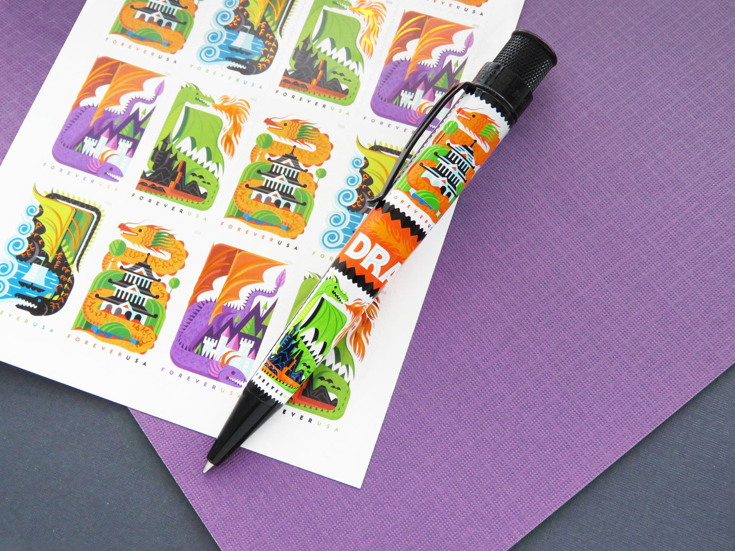 Retro 51 Collection Tornado USPS Rollerball - Big Shot Dragons