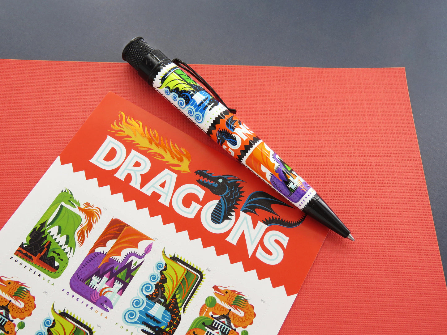 Retro 51 Collection Tornado USPS Rollerball - Big Shot Dragons