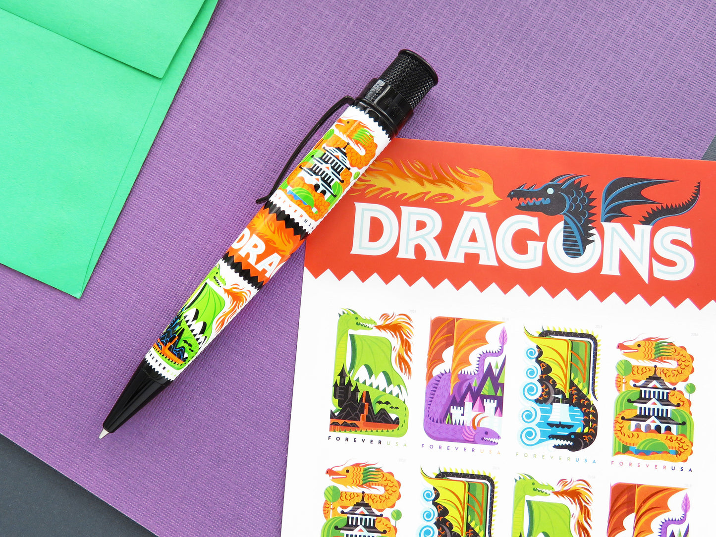 Retro 51 Collection Tornado USPS Rollerball - Big Shot Dragons