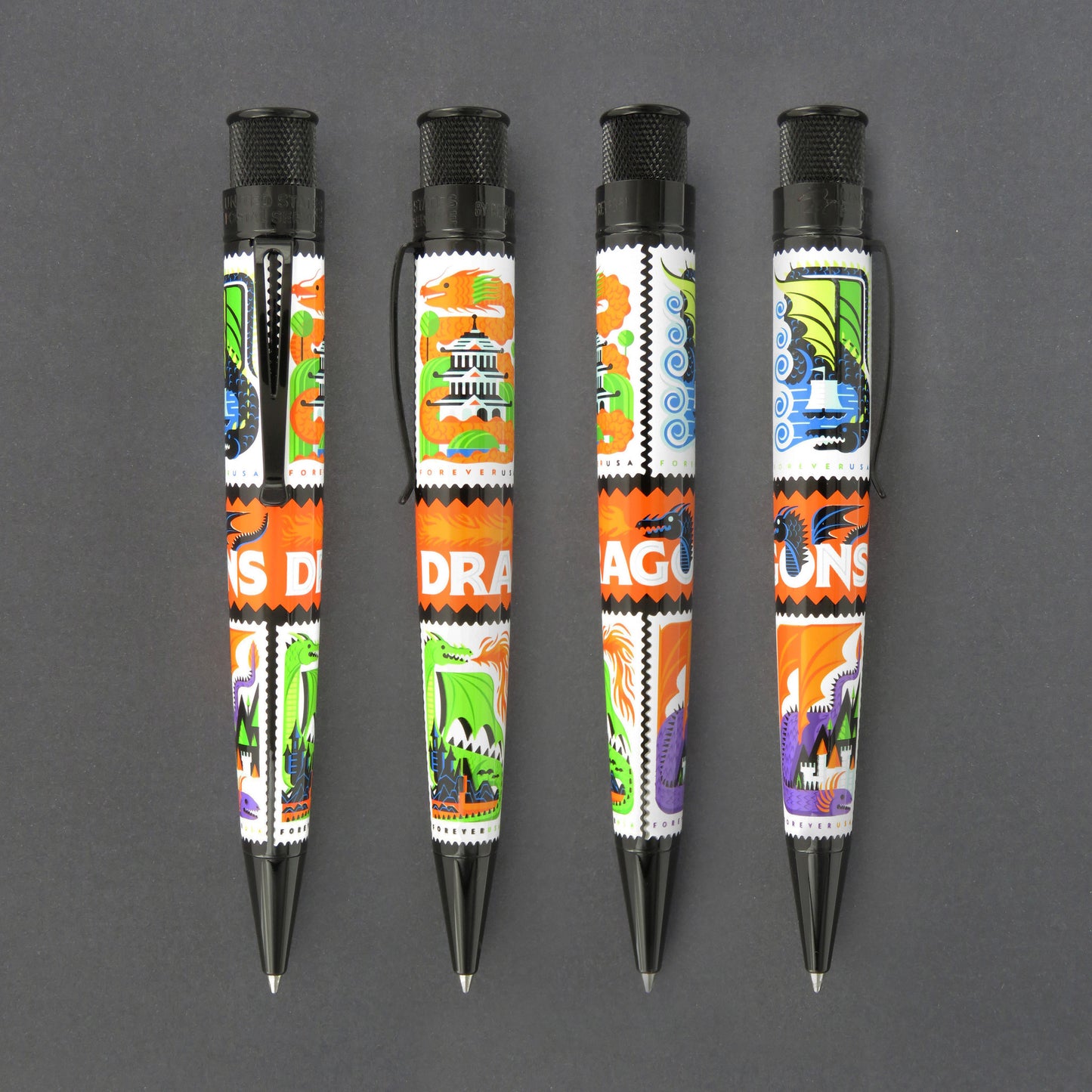 Retro 51 Collection Tornado USPS Rollerball - Big Shot Dragons