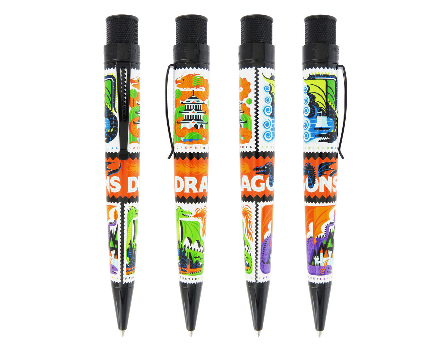 Retro 51 Collection Tornado USPS Rollerball - Big Shot Dragons